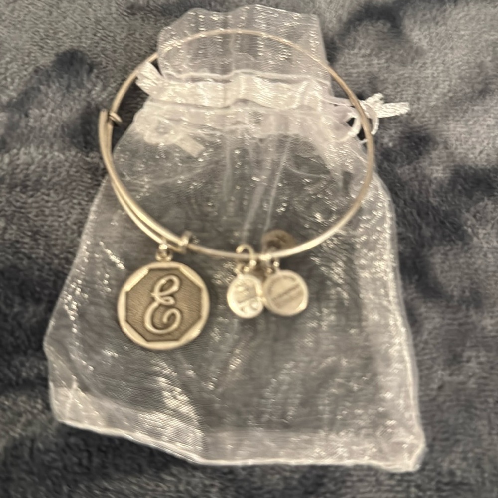 Alex and Ani “E” Initial Bracelet